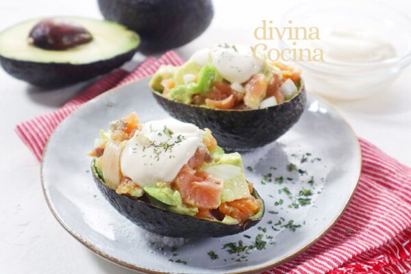 Aguacates rellenos de ahumados