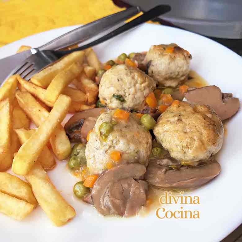 albondigas de pollo con verduras albondigas de pollo con verduras