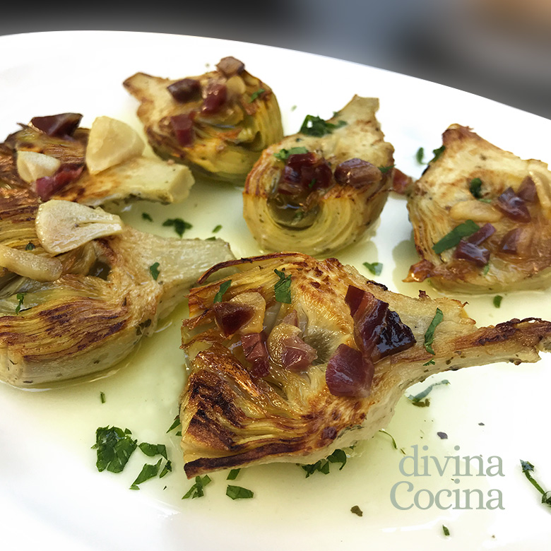 alcachofas plancha alcachofas plancha