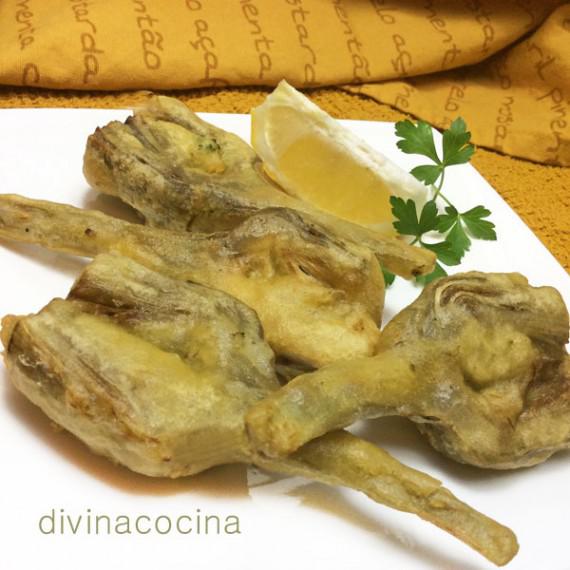 alcachofas rebozadas