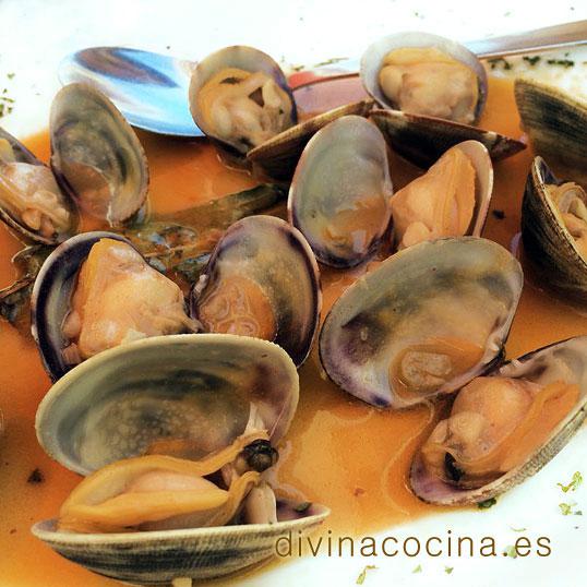 almejas a la marinera Almejas a la marinera