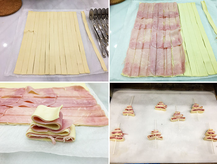 Arbolitos de Navidad de Hojaldre paso a paso Arbolitos de Navidad de Hojaldre paso a paso