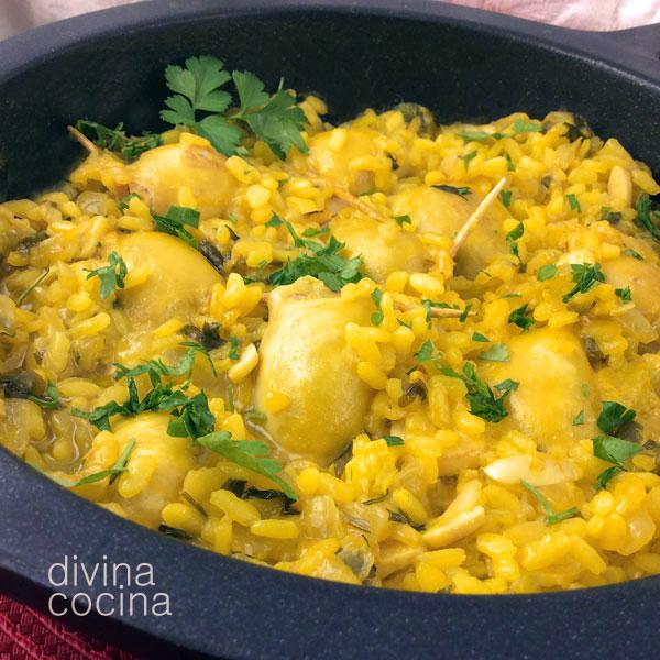 Arroz con chipirones