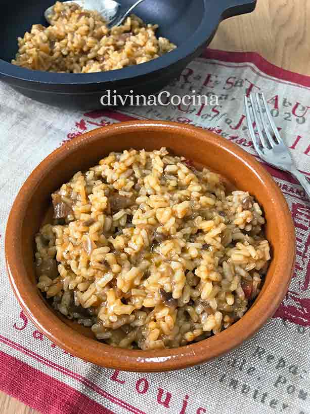 arroz con setas champinones arroz con setas champinones