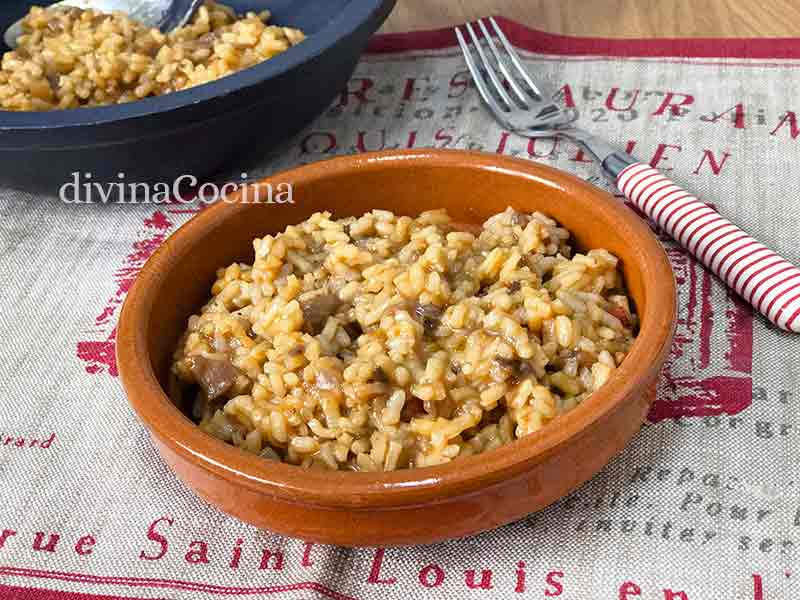 arroz con setas champinones arroz con setas champinones