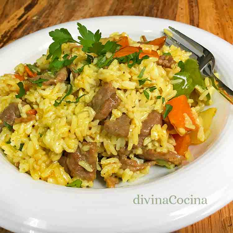 arroz con ternera al curry arroz con ternera al curry