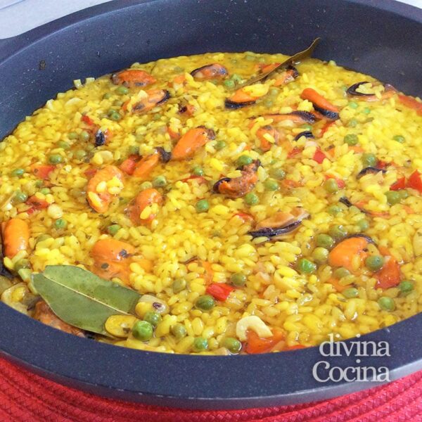Arroz meloso con mejillones
