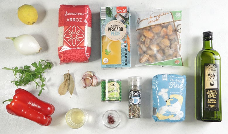 arroz con mejillones ingredientes