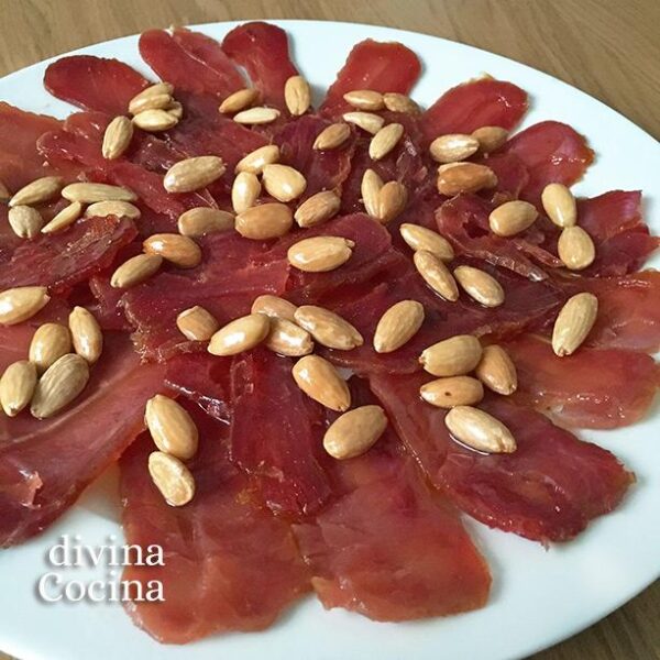 Atún curado casero (mojama o semi mojama)