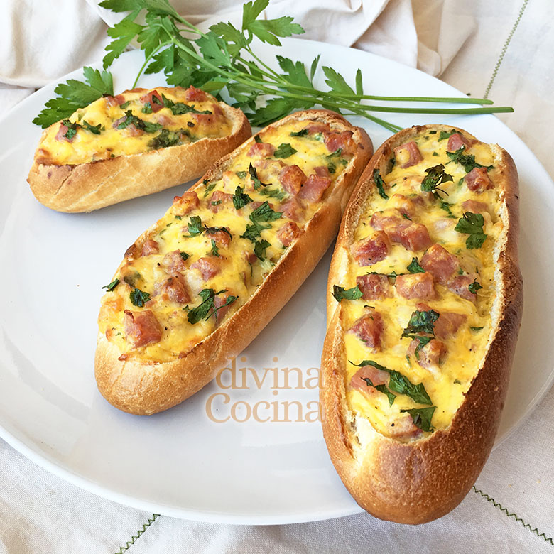 baguette rellena jamon y queso