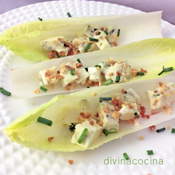 barquitas de endivias para navidad barquitas de endivias para navidad