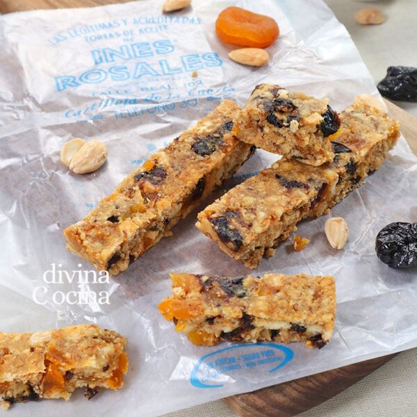 Barritas energéticas con tortas de Inés Rosales