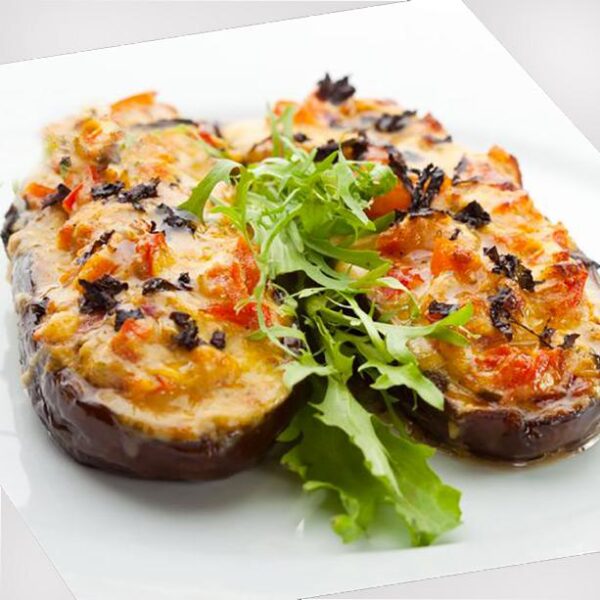 Berenjenas rellenas de verdura