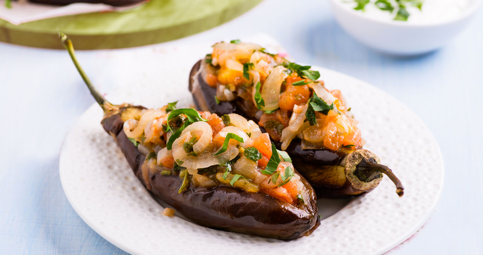 receta de berenejenas rellenas turcas