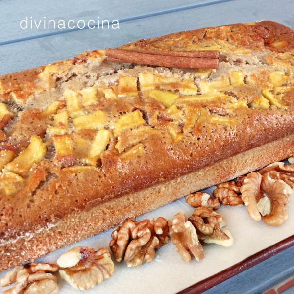 Bizcocho de manzanas y canela