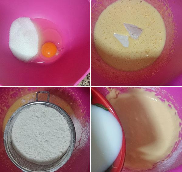 bizcocho de quesitos y miel al baño maría paso a paso