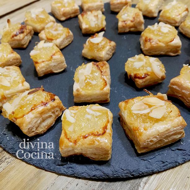 bocaditos hojaldre cabello de angel 2 bocaditos hojaldre cabello de angel 2