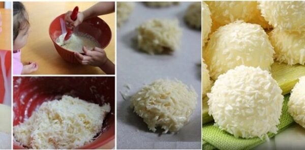 Bolitas de Leche Condensada y Coco, 4 Ingredientes y 5 Minutos! Si te gusta dinos HOLA y dale a Me Gusta MIREN …