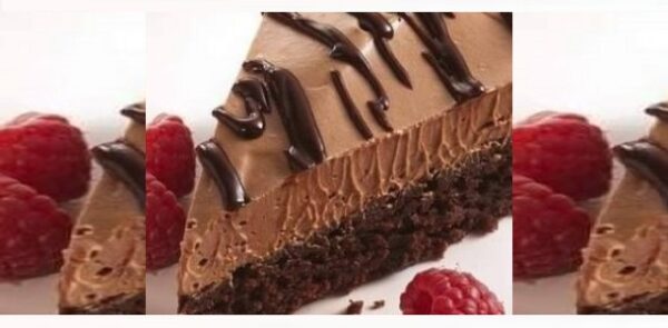 Bolo-mousse de Chocolate saboroso