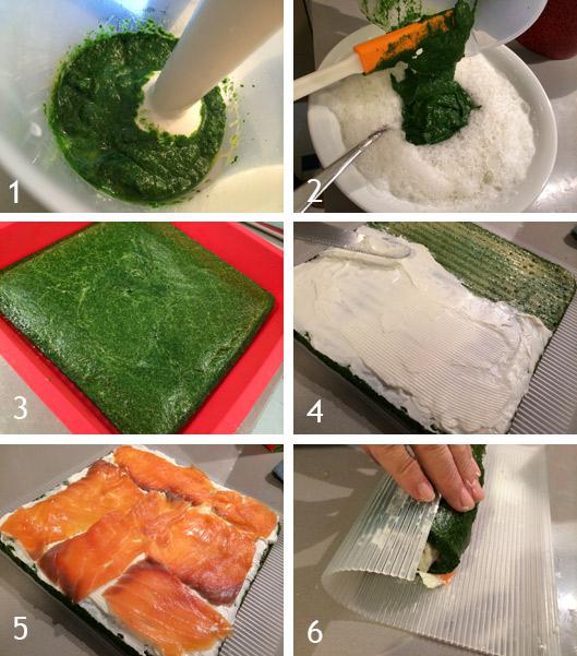 brazo de gitano de espinacas brazo gitano de espinacas y salmon