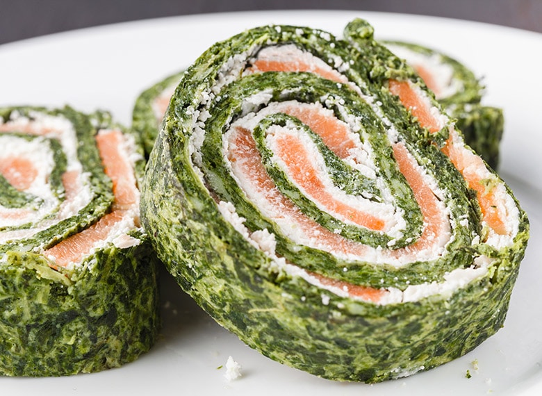 brazo gitano espinacas y salmon brazo gitano espinacas y salmon