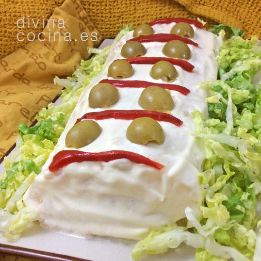 brazo de gitano de puré de patatas