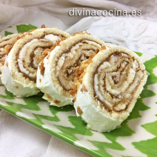 Brazo de gitano de queso y membrillo