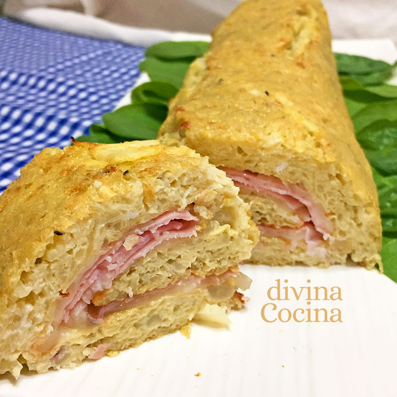 brazo gitano tortilla jamon y queso