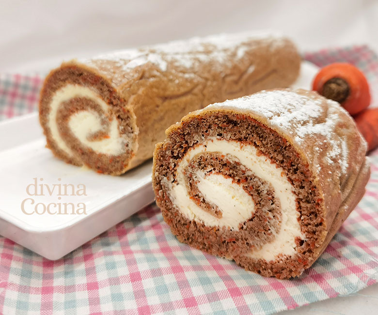 brazo gitano zanahorias carrot cake enrollado brazo gitano zanahorias carrot cake enrollado