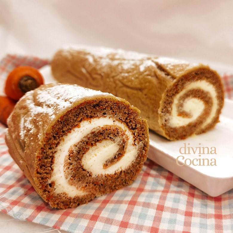brazo gitano de zanahorias carrot cake enrollado brazo gitano de zanahorias carrot cake enrollado