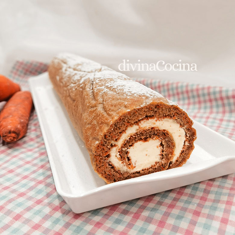 brazo gitano de zanahorias carrot cake enrollado brazo gitano de zanahorias carrot cake enrollado