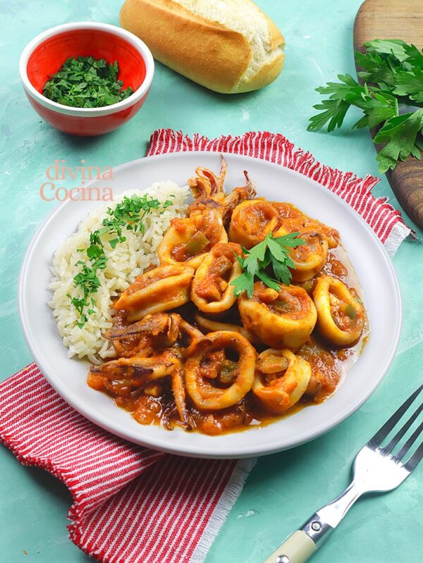 Calamares en salsa americana