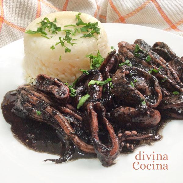Calamares en su tinta