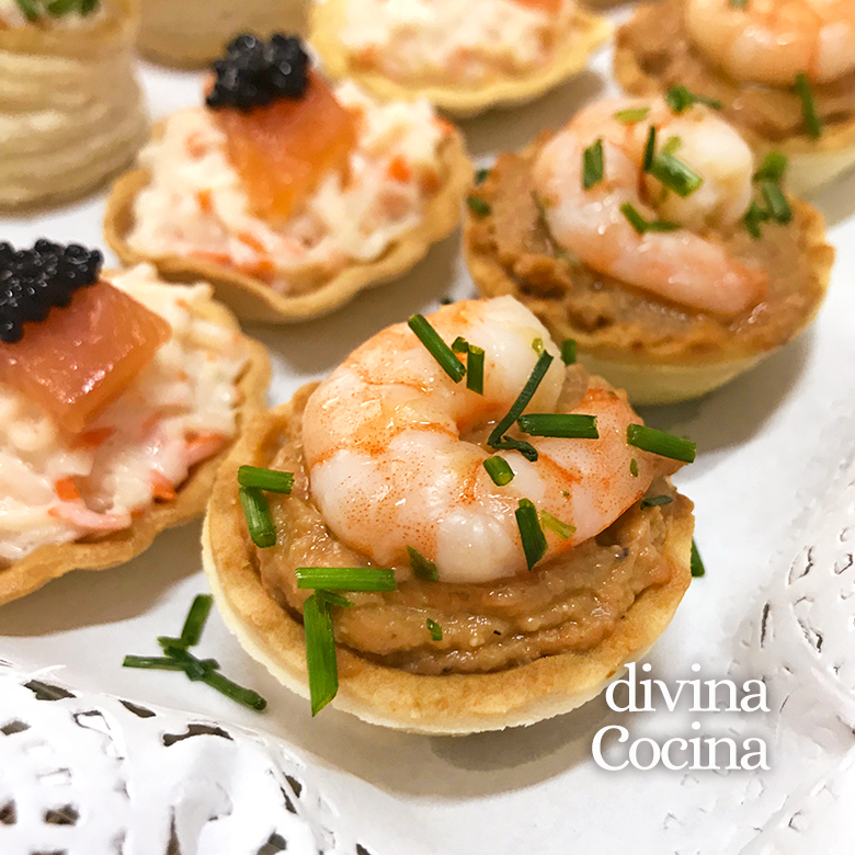 canapes de gambas y pate marinero canapes de gambas y pate marinero