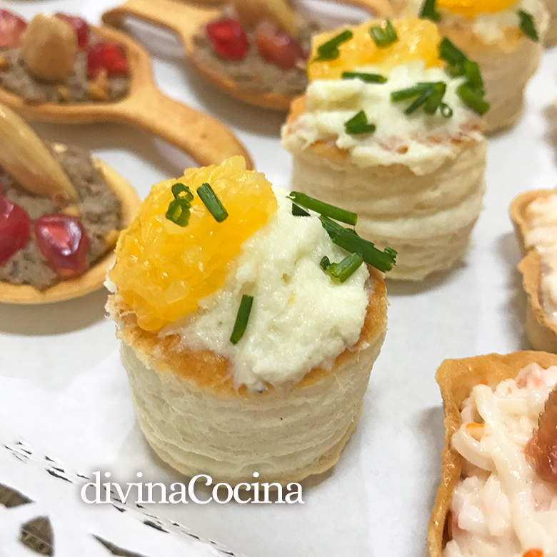 CANAPE DE BACALAO CON NARANJA CANAPE DE BACALAO CON NARANJA