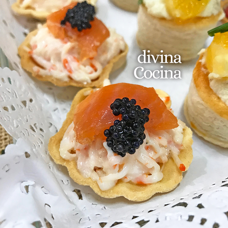 canape de salmon y surimi canape de salmon y surimi