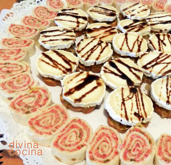receta canapes para navidad