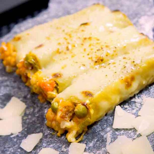 Canelones de verduras