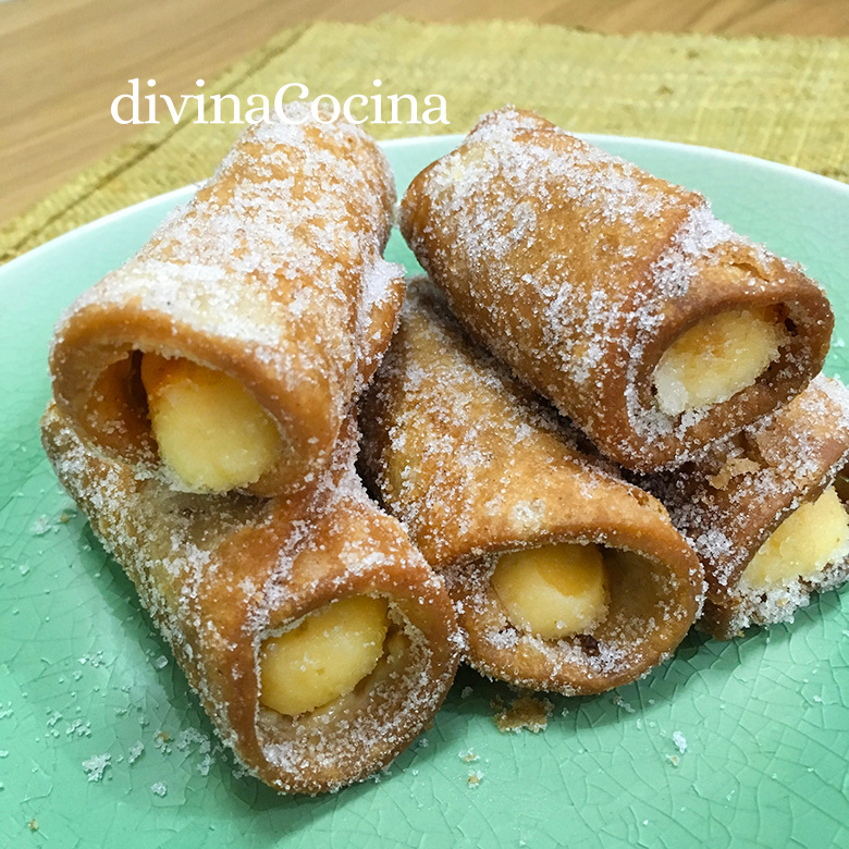 canutillos de crema canutillos de crema