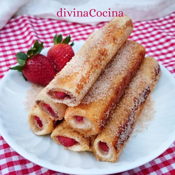 canutillos dulces de pan de molde canutillos dulces de pan de molde