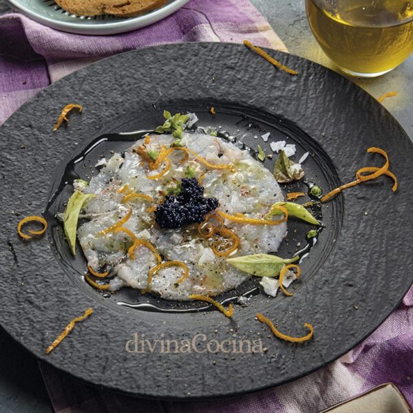 Carpaccio de gambas o langostinos