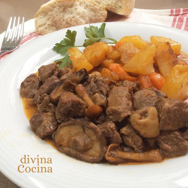 carrillada de cerdo con setas carrillada de cerdo con setas