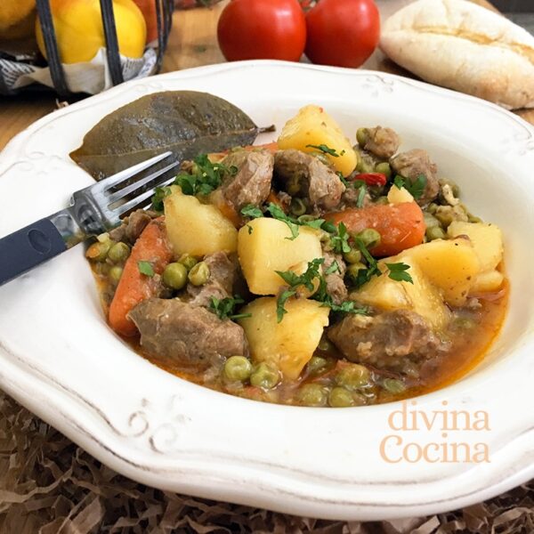 Carrillada de cerdo estofada