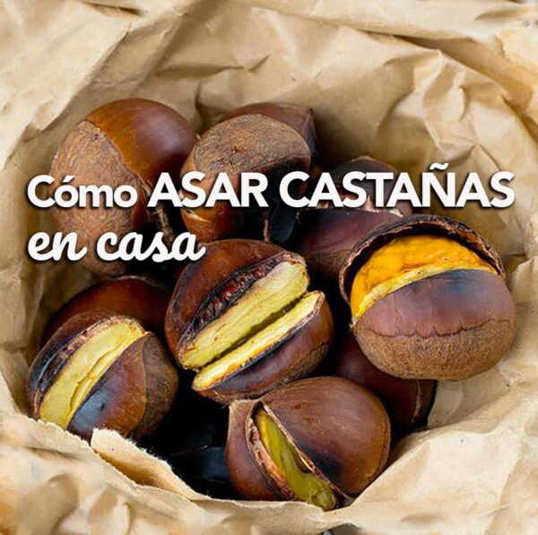 Castañas asadas en casa