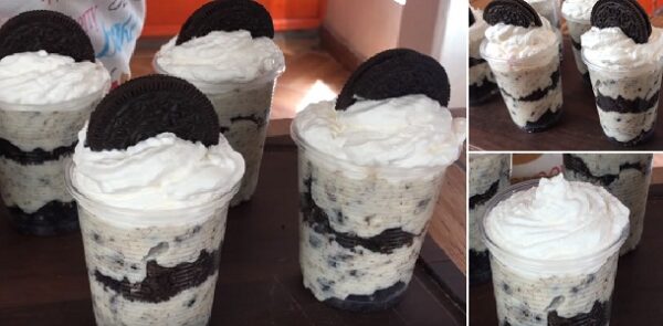 Chessecake de OREO con 3 INGREDIENTES en vasos individuales (fácil y económico) ” By Jenny Salas ” Si te gusta dinos HOLA y dale a Me Gusta MIREN…