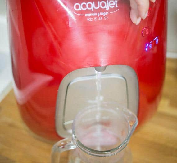 Cocinando con agua filtrada