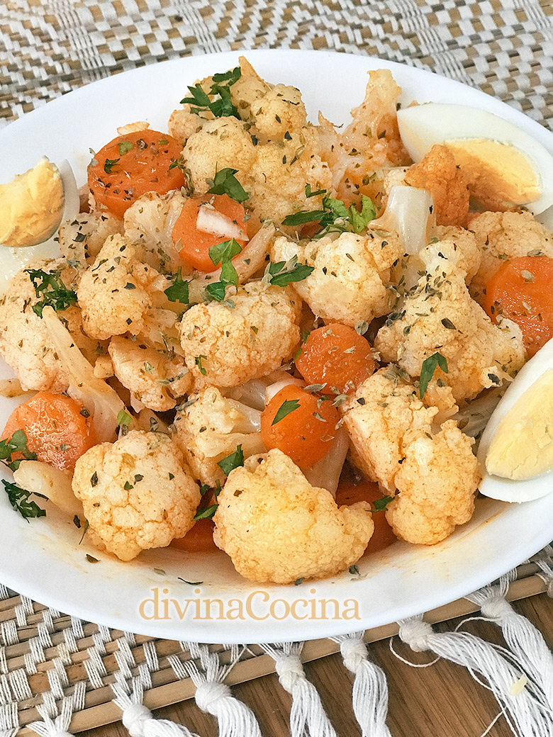 coliflor alinada estilo mozarabe coliflor alinada estilo mozarabe