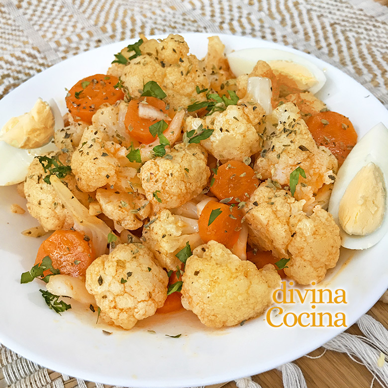 COLIFLOR ALINADA ESTILO MOZARABE COLIFLOR ALINADA ESTILO MOZARABE