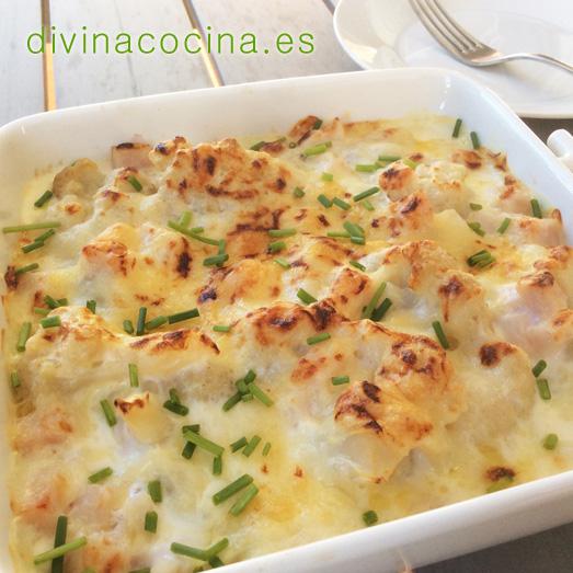 COLIFLOR GRATINADA Coliflor gratinada