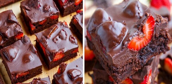 Como Hacer Brownies de fresa cubiertos de chocolate, Si te gusta dinos HOLA y dale a Me Gusta MIREN …